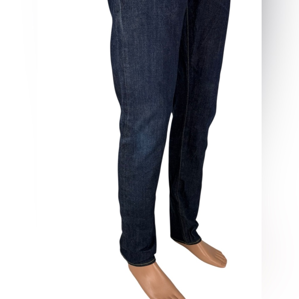 GAP 1969 Mens 31 X 32 Slim Straight Japanese Selvedge Denim Resin Rinse Cotton - Picture 14 of 16